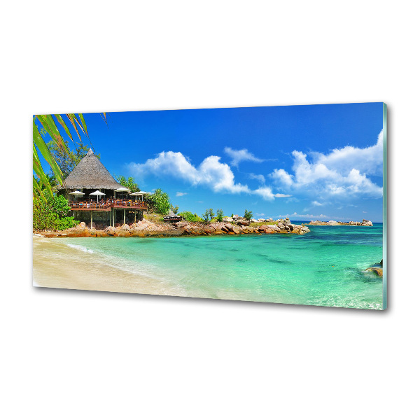 Panel para cocina Playa de Seychelles
