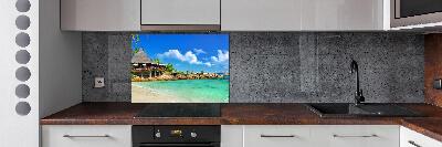 Panel para cocina Playa de Seychelles