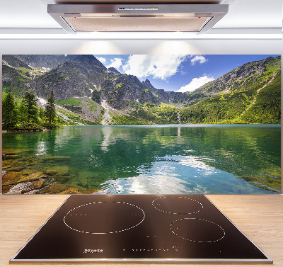 Salpicadero para cocina El ojo de mar de los montes Tatra