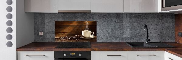 Panel antisalpicaduras Una taza de café