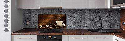 Panel antisalpicaduras Una taza de café