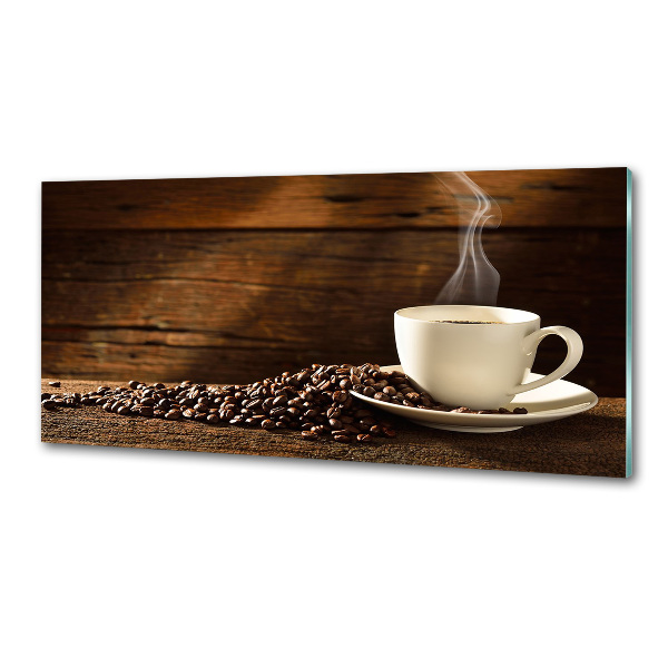 Panel antisalpicaduras Una taza de café