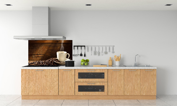 Panel antisalpicaduras Una taza de café