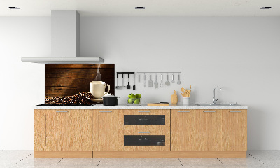 Panel antisalpicaduras Una taza de café