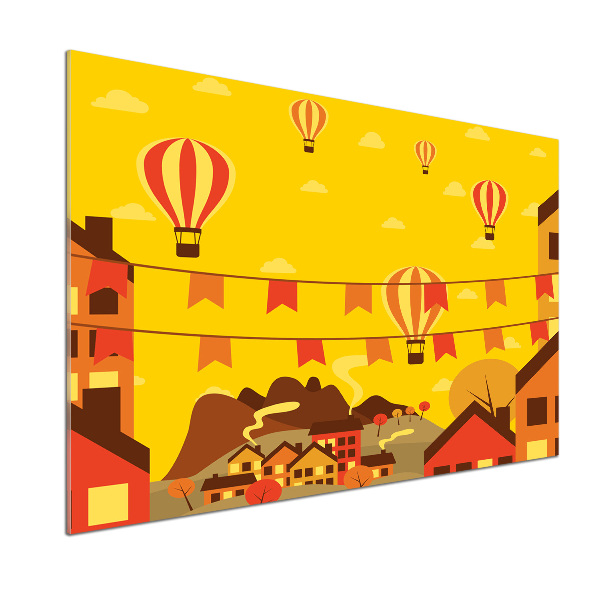 Panel do kuchni Balony nad miastem