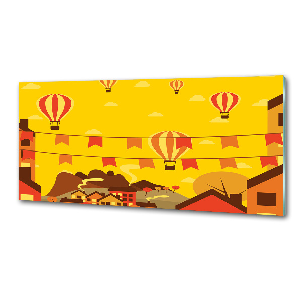 Panel do kuchni Balony nad miastem