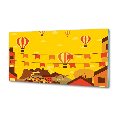 Panel do kuchni Balony nad miastem