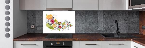 Panel de pared de cocina Fruta con hielo