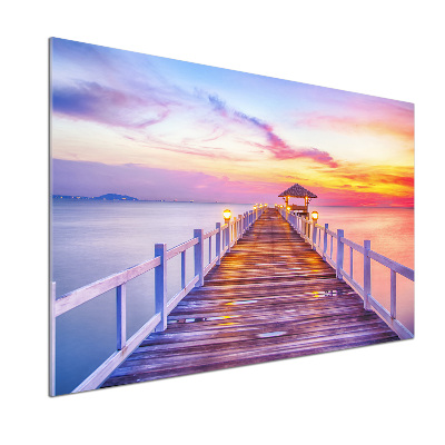 Panel antisalpicaduras Muelle de madera