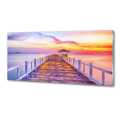 Panel antisalpicaduras Muelle de madera