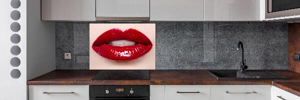 Salpicadero para cocina labios rojos