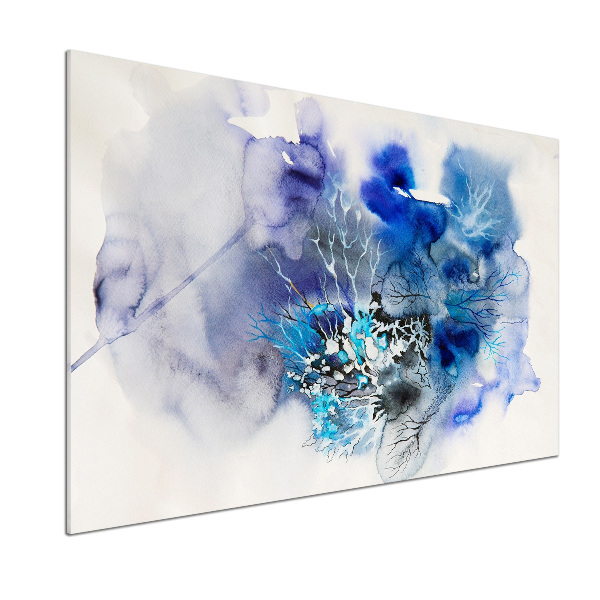 Panel de pared de cocina flores abstractas