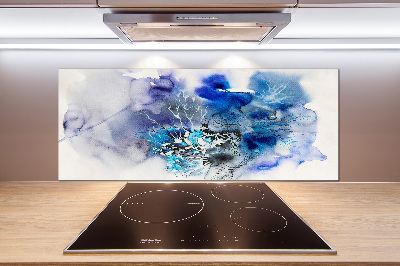 Panel de pared de cocina flores abstractas