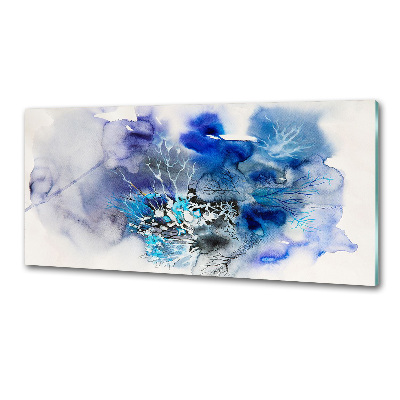 Panel de pared de cocina flores abstractas