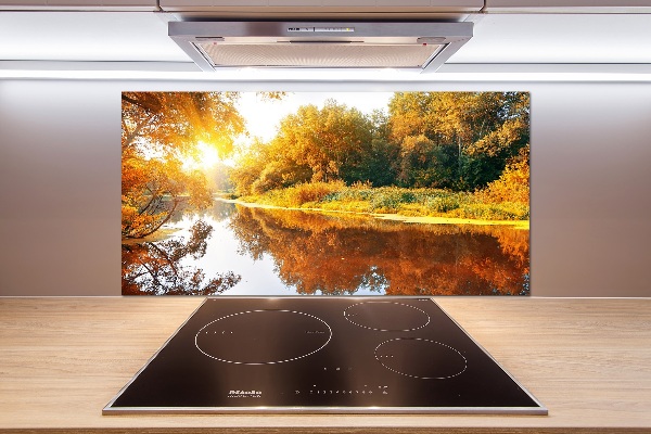 Panel do kuchni Rzeka jesienią