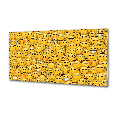 Panel między meble w kuchni Emotikony