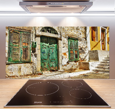 Salpicadero para cocina calles griegas