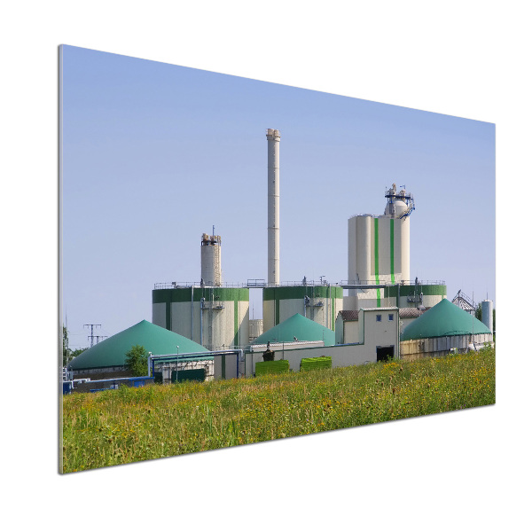 Panel de pared de cocina Planta de biogás