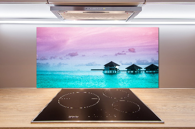 Salpicadero de cocina Bungalows sobre el agua