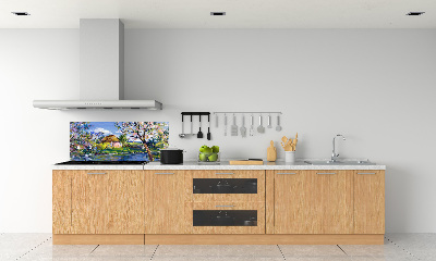 Panel para cocina paisaje primaveral