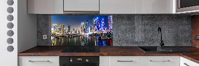 Panel dekor szkło Dubaj nocą
