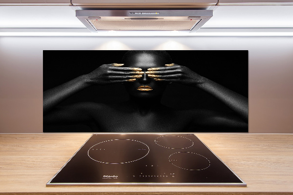 Salpicadero para cocina Mujer de negro