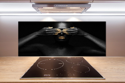 Salpicadero para cocina Mujer de negro