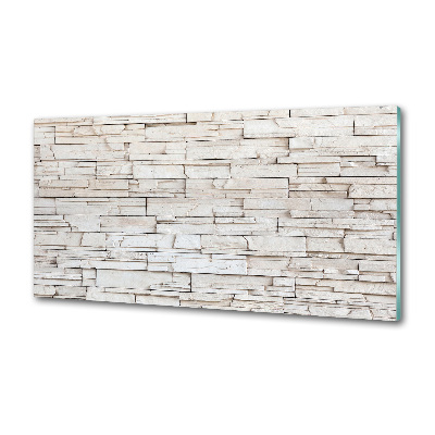 Panel de pared de cocina Muro de piedra blanca