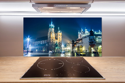 Panel dekor szkło Kraków nocą