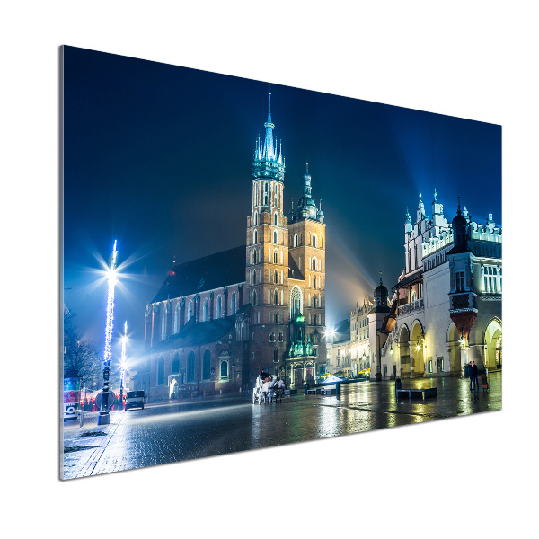 Panel para cocina Cracovia de noche