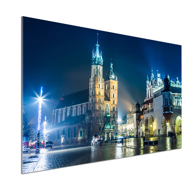 Panel para cocina Cracovia de noche