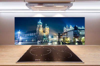 Panel para cocina Cracovia de noche