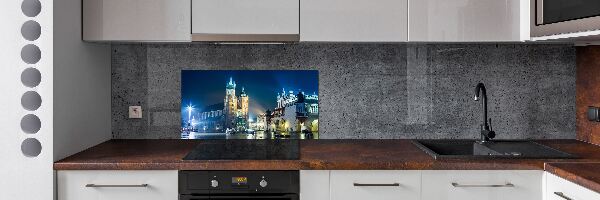 Panel para cocina Cracovia de noche