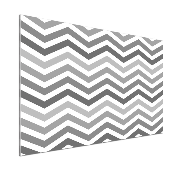 Salpicadero de cocina Zigzags grises