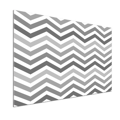 Salpicadero de cocina Zigzags grises