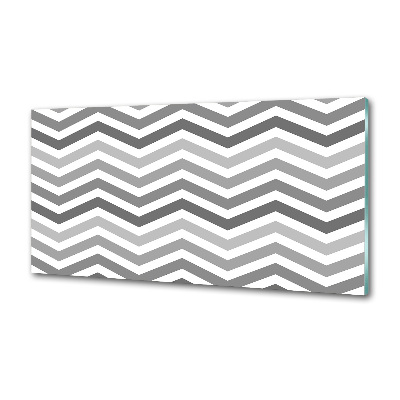 Salpicadero de cocina Zigzags grises
