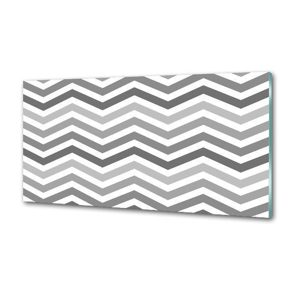 Salpicadero de cocina Zigzags grises