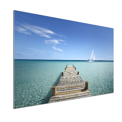 Panel para cocina Muelle de madera