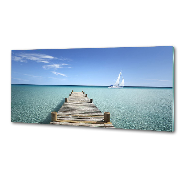 Panel para cocina Muelle de madera