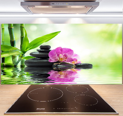 Panel między meble w kuchni Orchidea