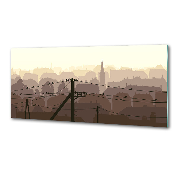 Panel antisalpicaduras Línea de la ciudad