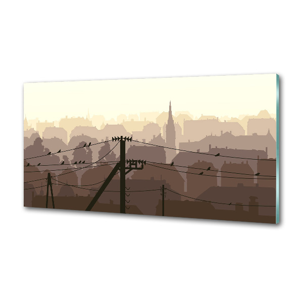 Panel antisalpicaduras Línea de la ciudad