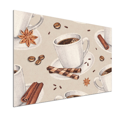 Panel antisalpicaduras Una taza de café