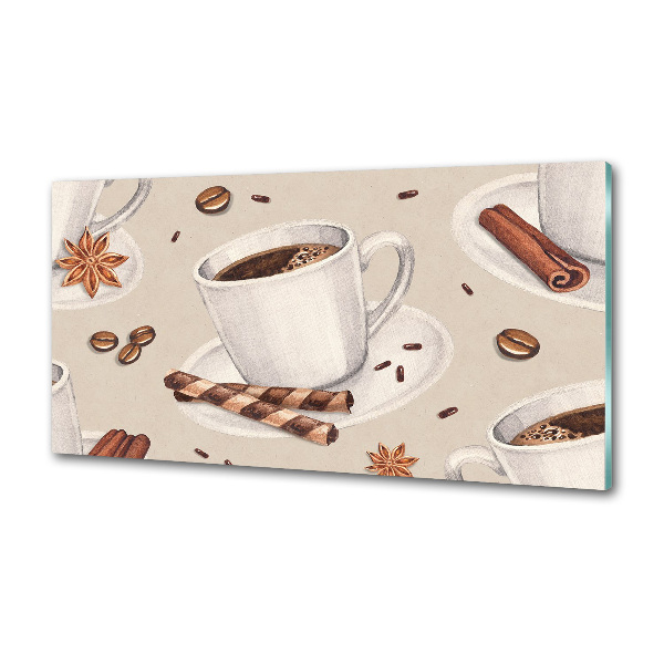 Panel antisalpicaduras Una taza de café