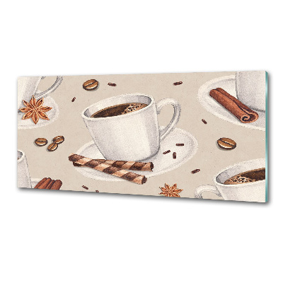 Panel antisalpicaduras Una taza de café