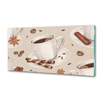 Panel antisalpicaduras Una taza de café