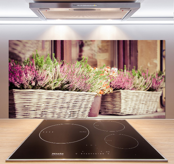 Salpicadero para cocina Lavanda en maceta