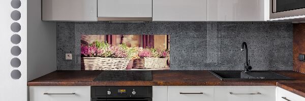 Salpicadero para cocina Lavanda en maceta