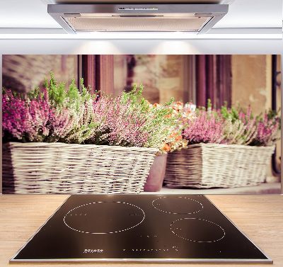 Salpicadero para cocina Lavanda en maceta