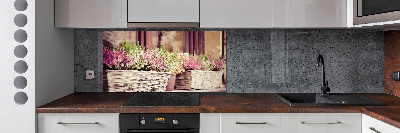 Salpicadero para cocina Lavanda en maceta